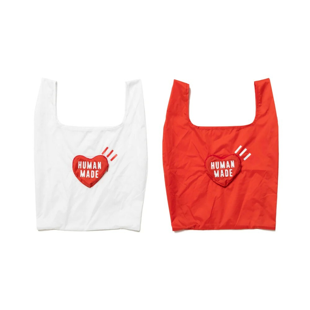 HUMAN MADE PACKABLE NYLON TOTE 愛心 尼龍 托特袋 環保袋 HM25GD051
