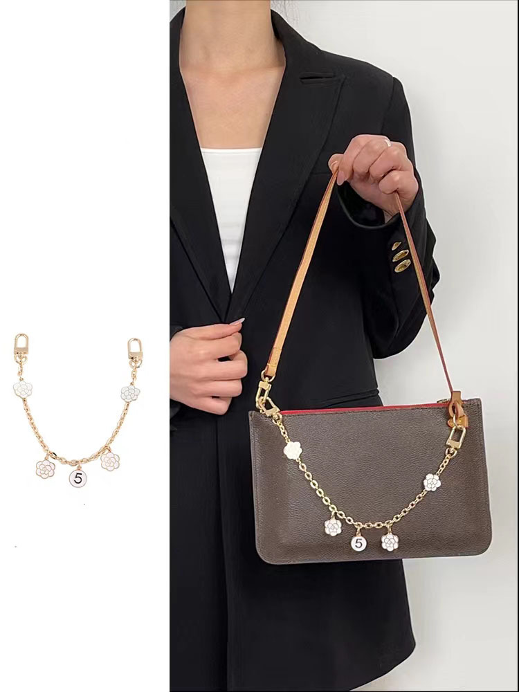 山茶花裝飾鏈條配件包包改造手提手拎鏈子名萬花雪輪臺