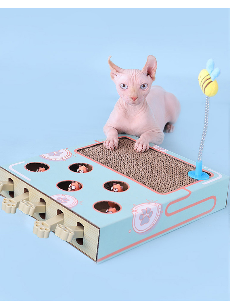 【喵仙兒】抓抓貓瘋狂玩具盒 (打地鼠 逗貓玩具 貓抓板) 貓玩具