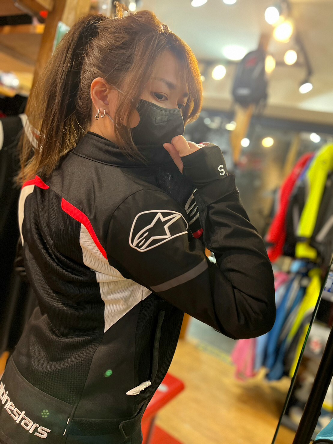 ALPINESTARS STELLA T-SP S SUPERAIR JACKET ASIA BLACK/WHITE/PINK 女版 亞洲版 黑白粉 夏季防摔衣