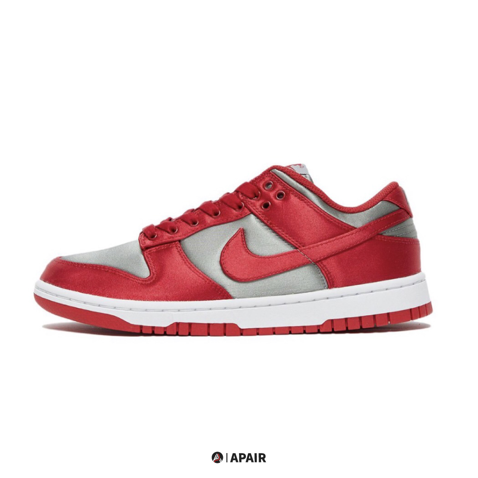 【APAIR】預購 Nike Dunk Low Wmns "UNLV Satin" 紅灰色 絲綢 小offwhite DX5931-001