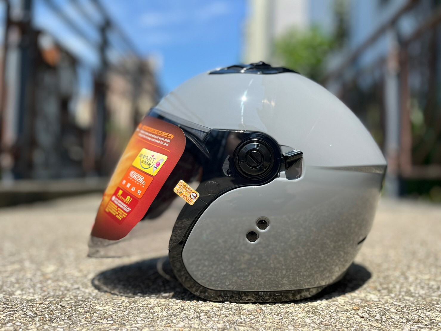 SOL SO-12 素色 水泥灰 3/4罩