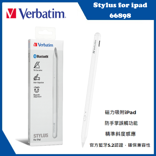 Verbatim Stylus for ipad Bluetooth Wh #66898
