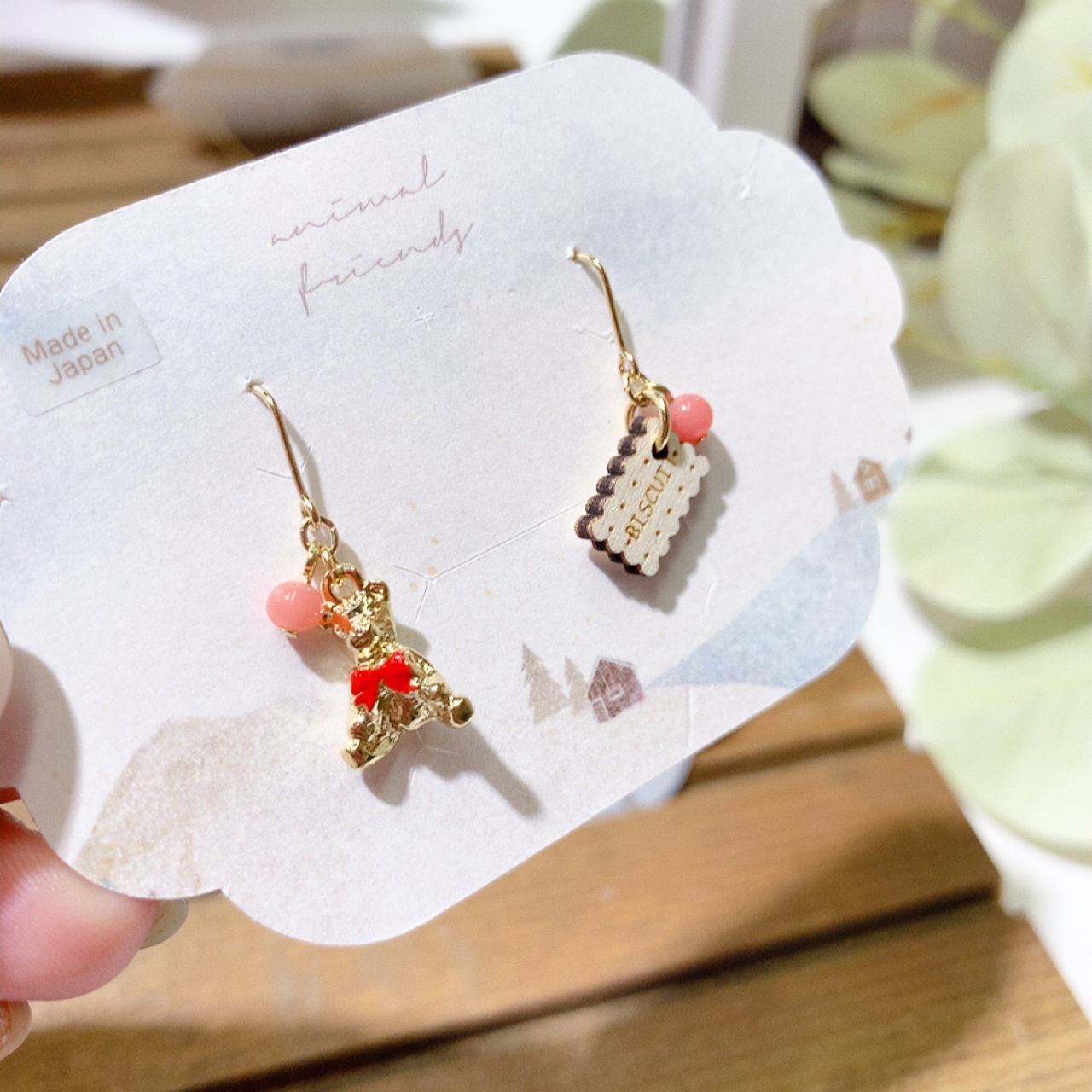 熊仔與餅乾耳環/頸鏈