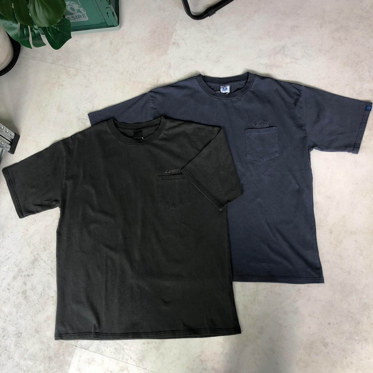 GERRY 水洗復古口袋短袖Tee GE23SU04