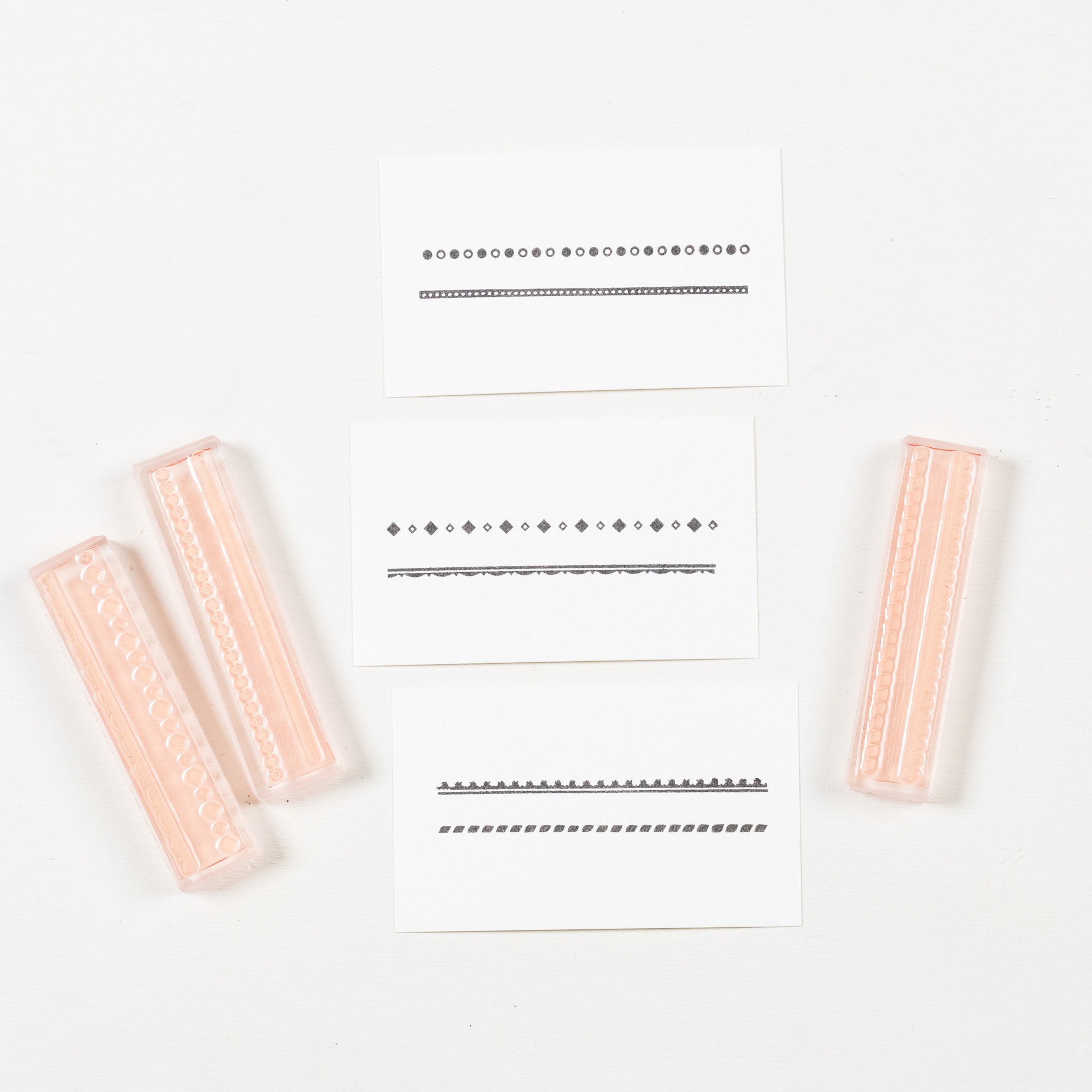 裝飾線條棒  膠版印章｜一分之一工作室 TAIWAN