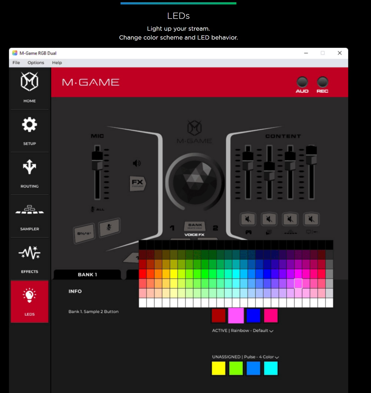M-Audio M-audio M-Game RGB Dual 2軌 雙USB 遊戲直播 混音器 錄音介面 第 5 張圖片｜三峽錄音 / 音響