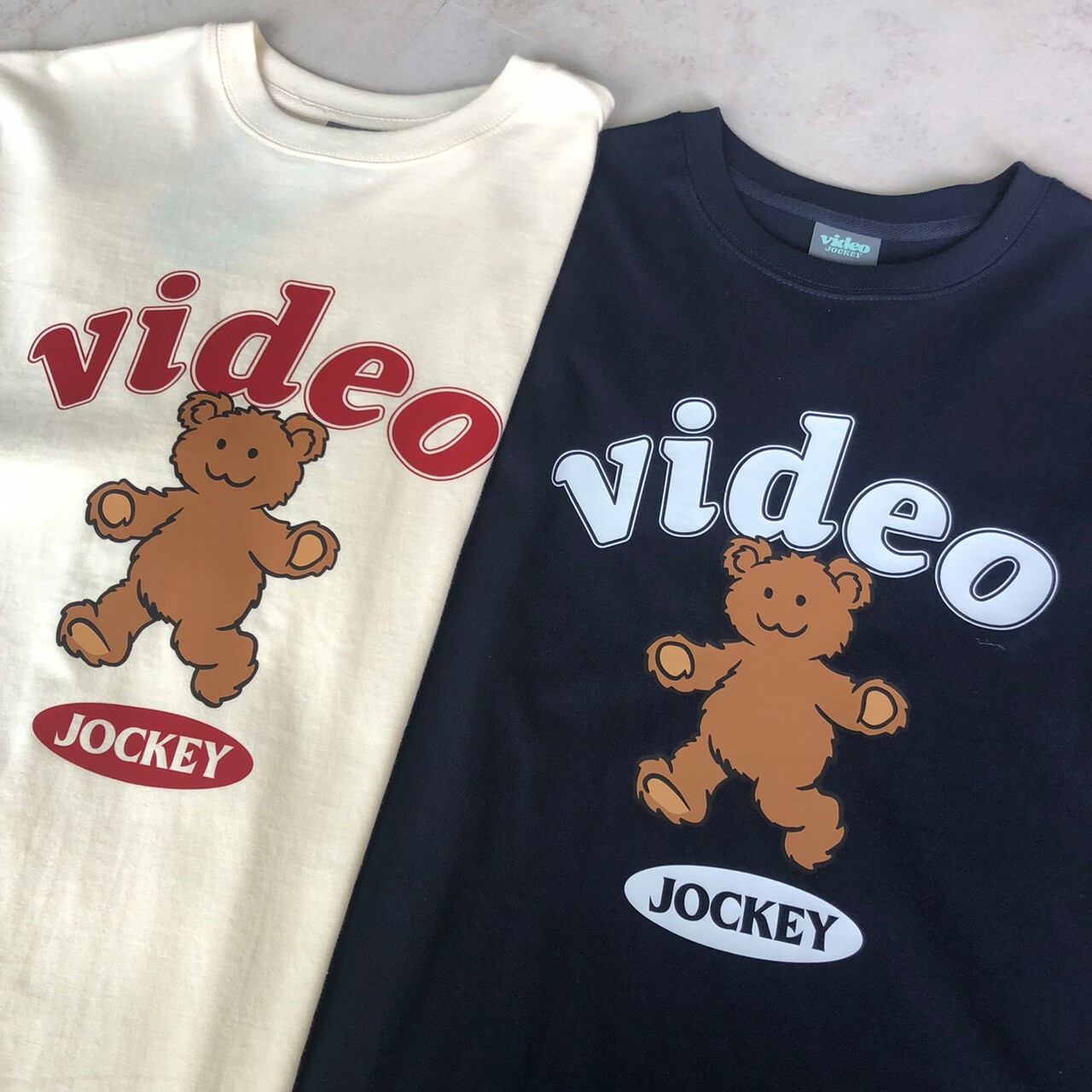 Video Jockey 韓國印刷小熊短袖Tee VJ23A301