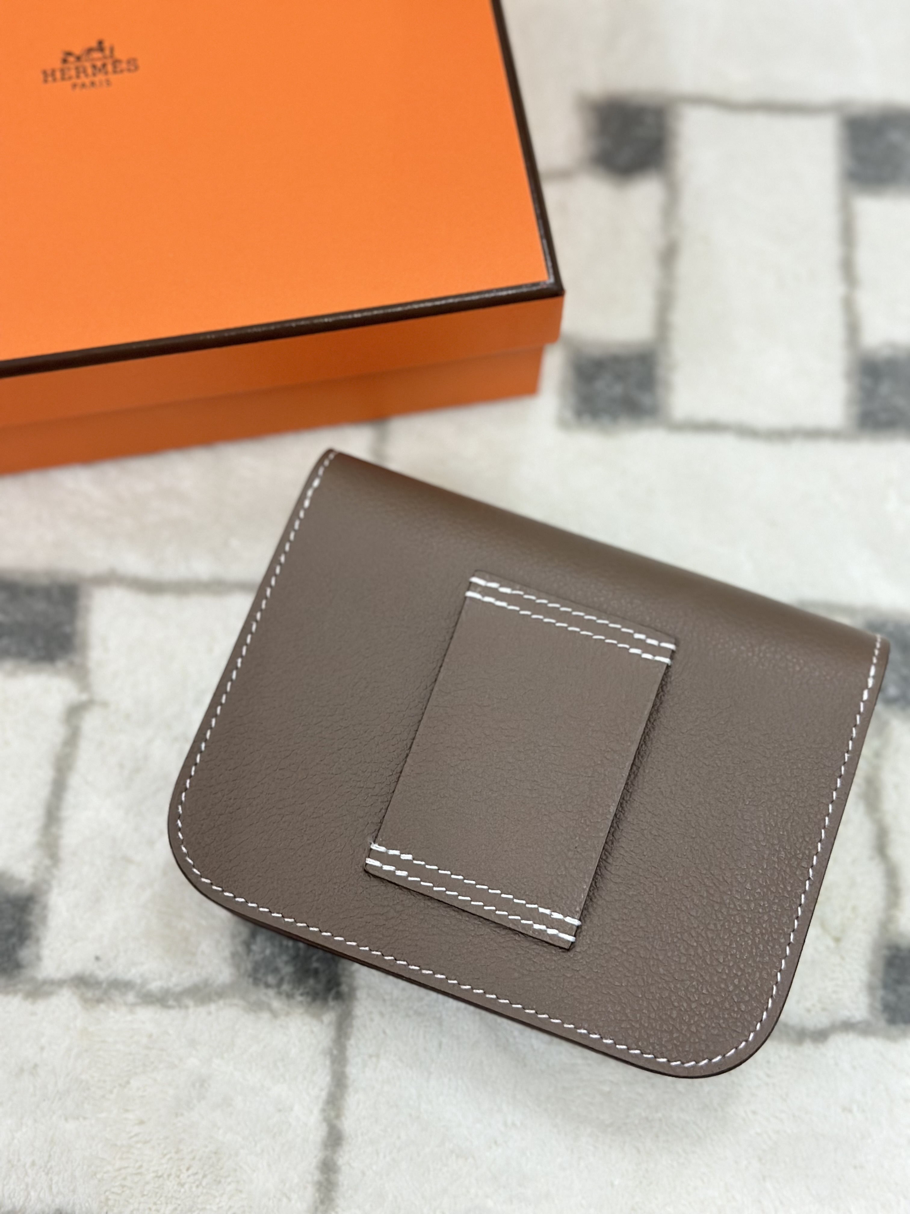 Hermes Constance slim etoupe