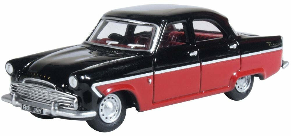 Oxford 76FZ004 1:76 Ford Zodiac MKII Black 福特汽車.黑紅