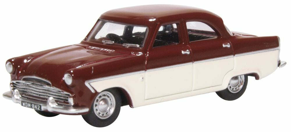 Oxford 76FZ002 1:76 Ford Zodiac MkII Imperial Maroon/ermine White 福特汽車.白棕