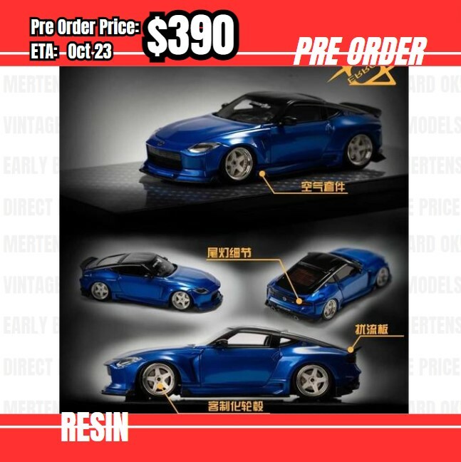 Pre Order-$390 404Error 1:64 Fairlady Z 400Z Blue [OD06/05]