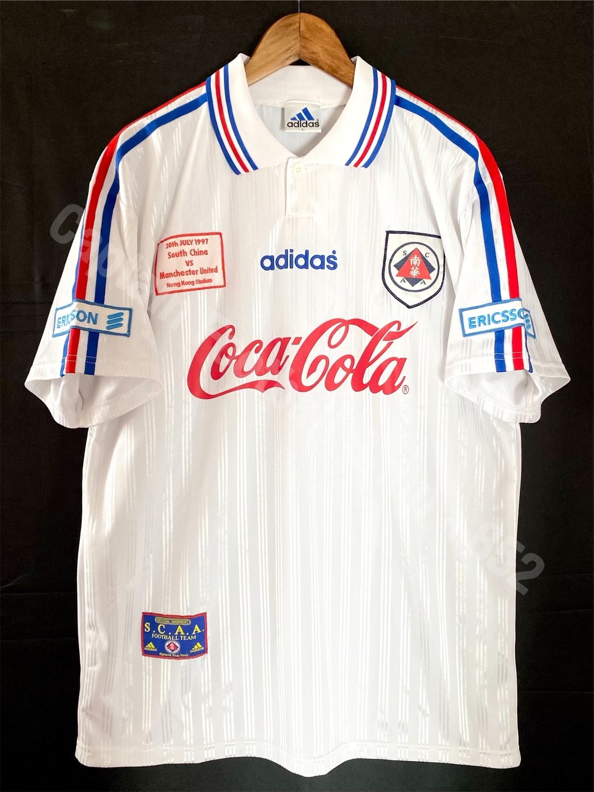 South China Football Team vs Manchester United 1997 Adidas Special game shirt
