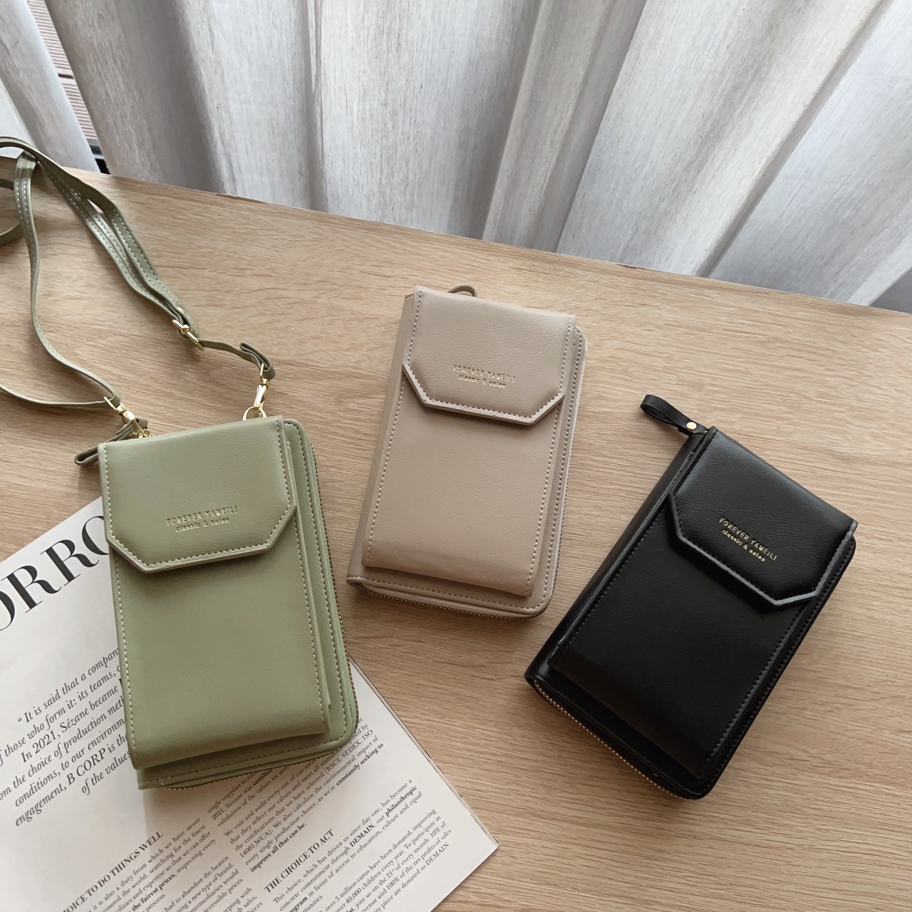 forever皮夾手機包/五色