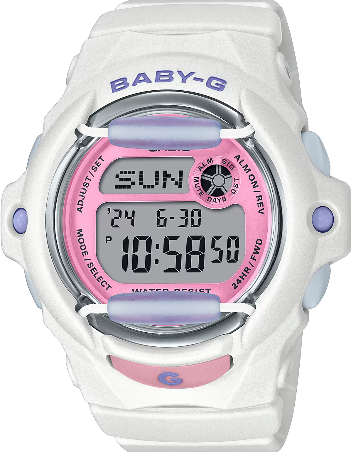 萬年鐘錶 - BABY-G  繽紛夏日海灘色彩系列電子錶 BG-169PB-7  錶徑 : 42.6mm