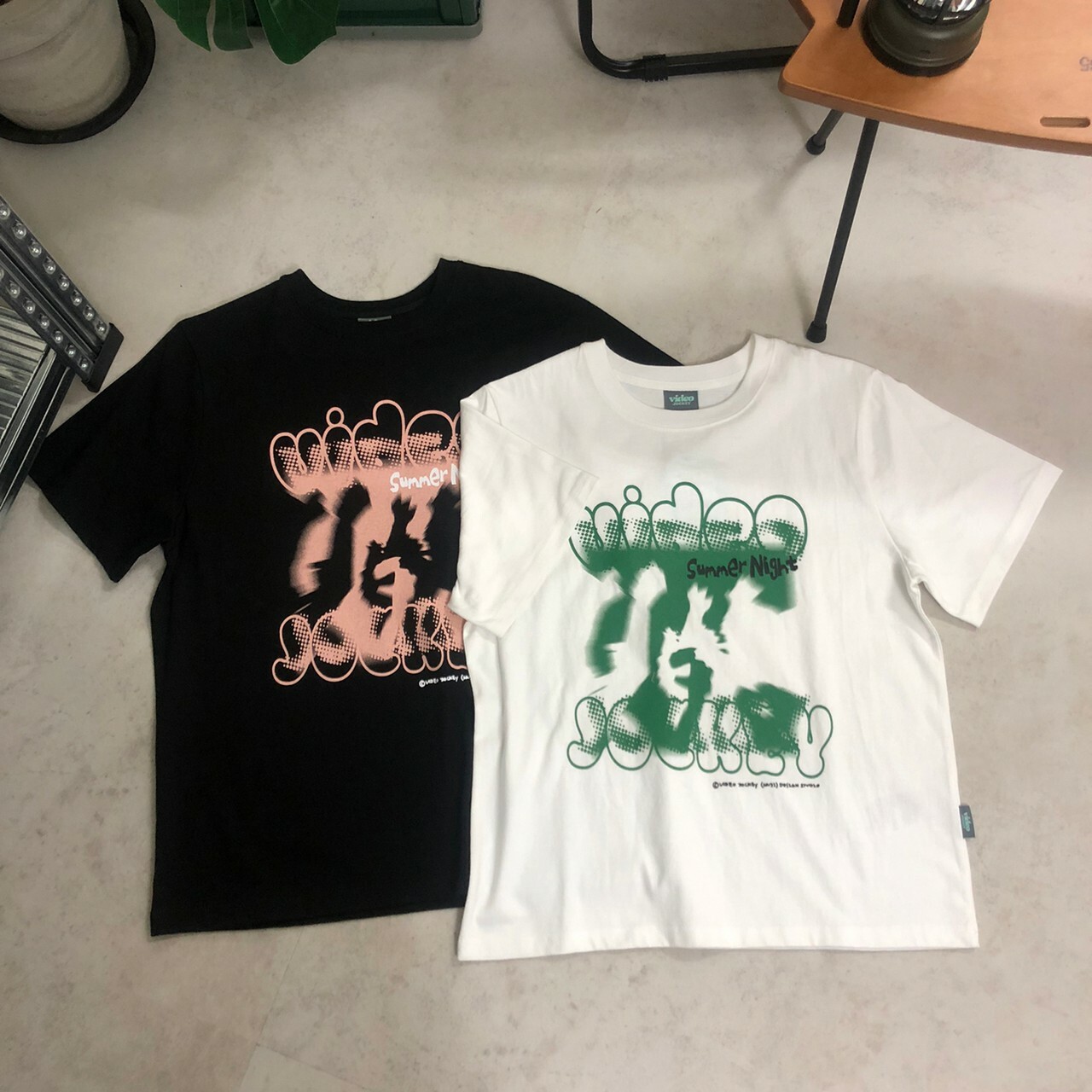 Video Jockey韓國 暈染印花短袖Tee VJ23A320