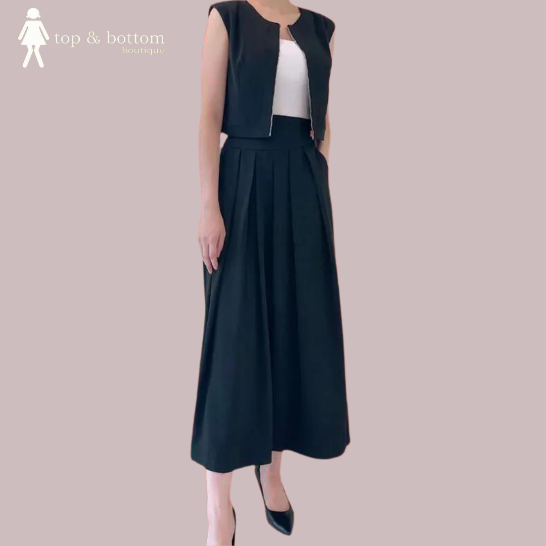 HIGH WAISTED LONG SKIRT