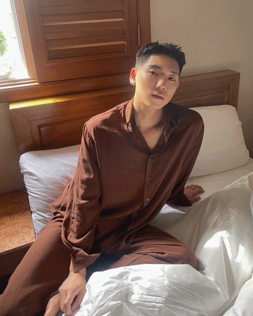 褶皺渡假風襯衫