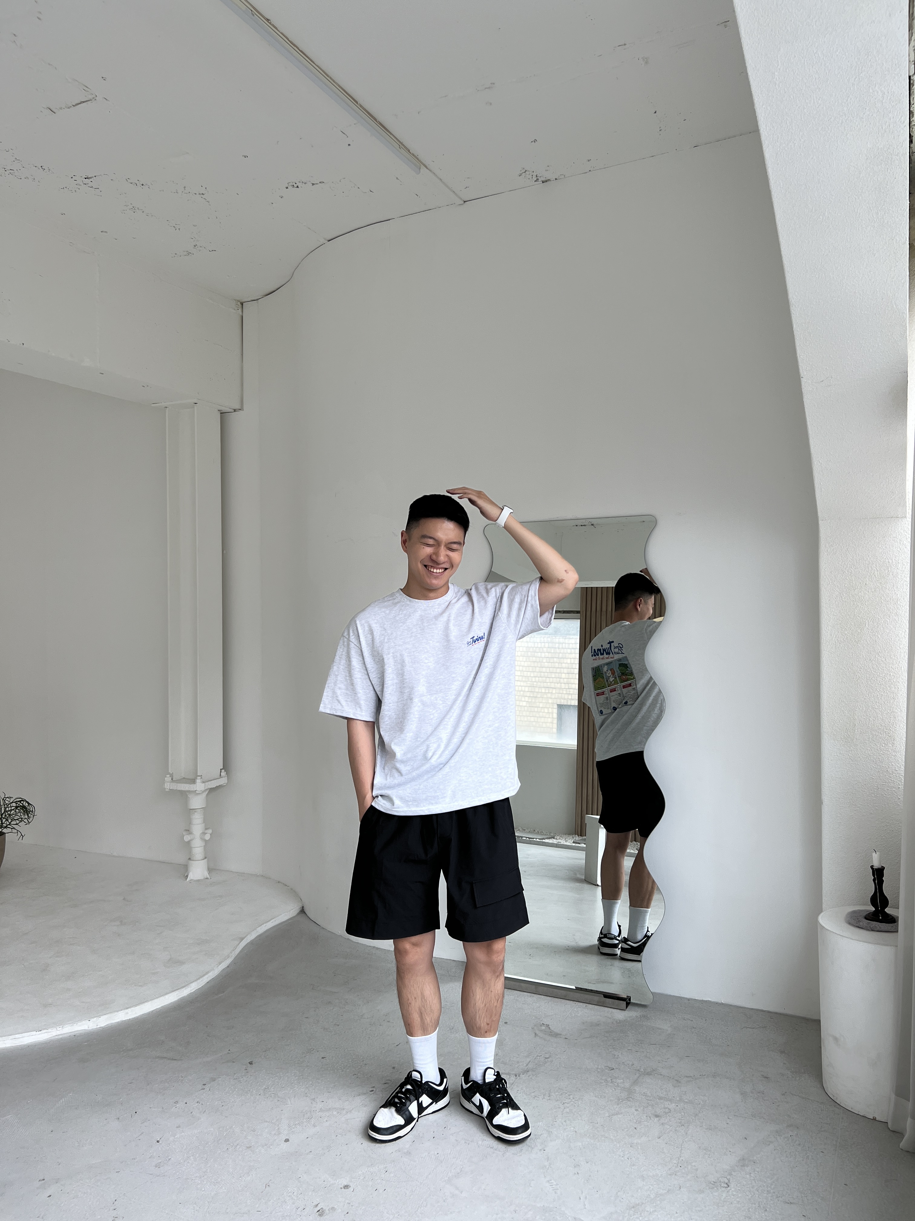 現貨｜超舒服！彈性尼龍多口袋短褲