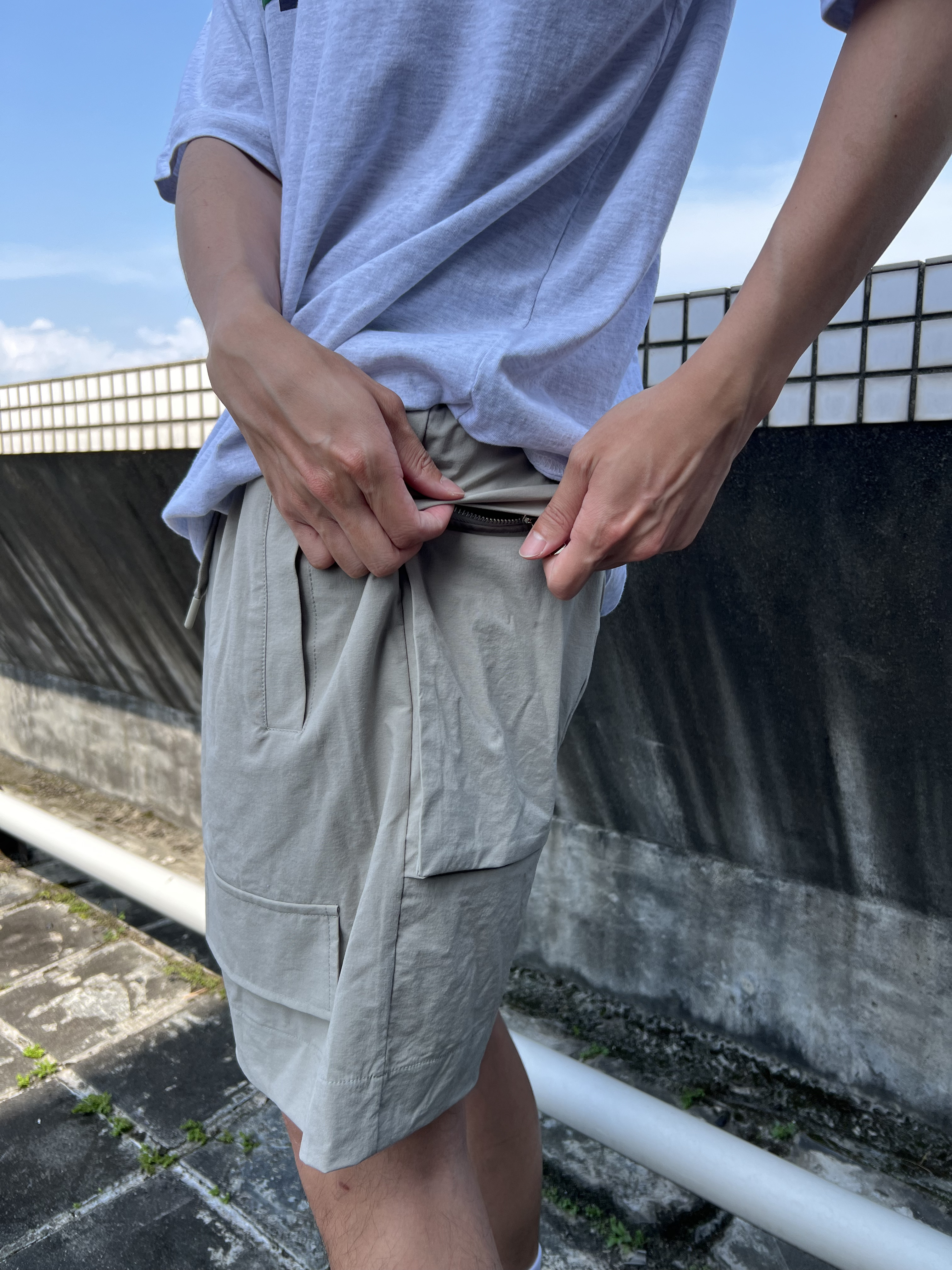 現貨｜超舒服！彈性尼龍多口袋短褲