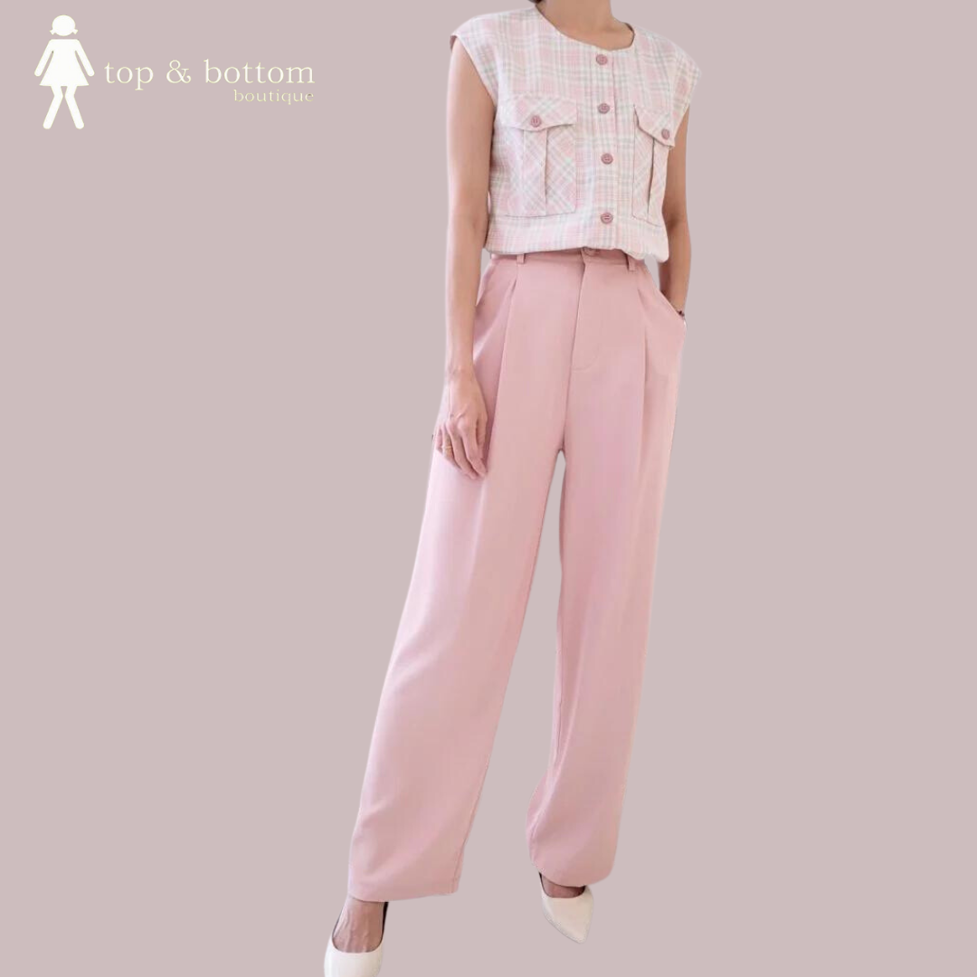 STRAIGHT CUT LONG TROUSERS