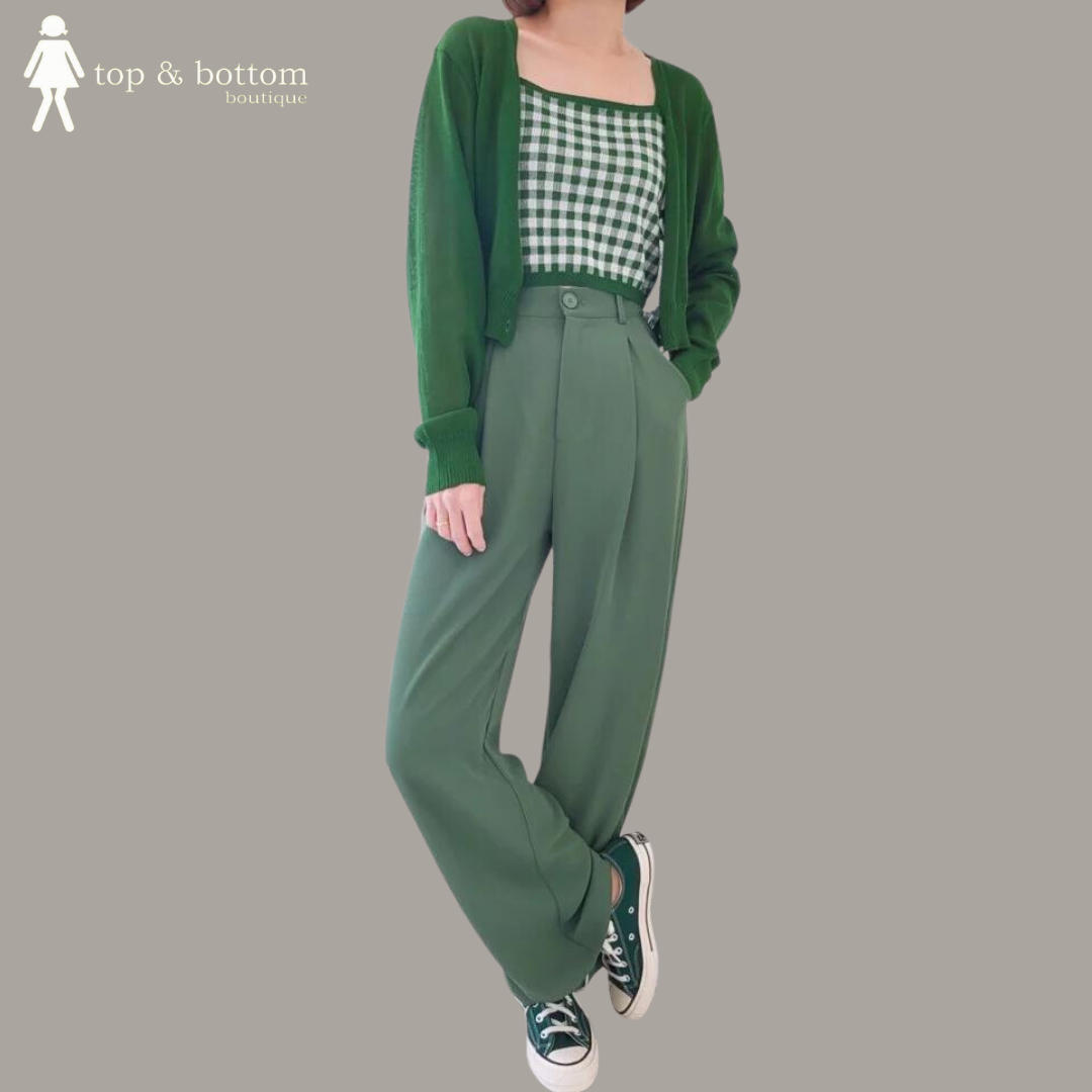 STRAIGHT CUT LONG TROUSERS