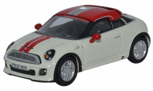 Oxford 76MC001 1:76 Mini Coupe Pepper White and Chilli Red BMW.白紅