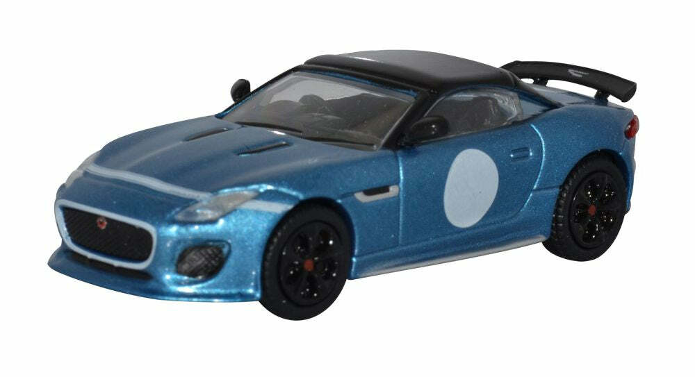 Oxford 76JFT002 1:76 Jaguar F Type Project 7 Ultra Blue 捷豹.淺藍