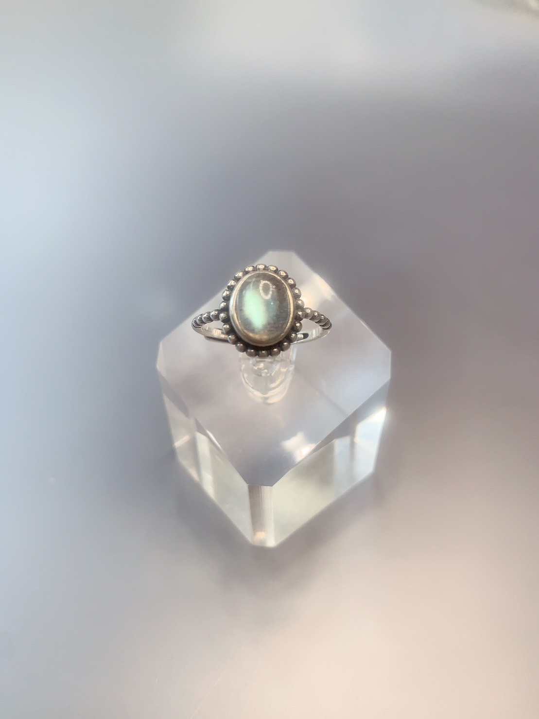 拉長石銀戒01丨透體強藍光丨激發潛能消除疲憊