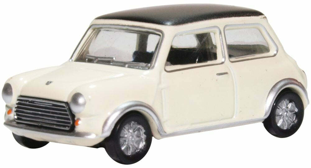 Oxford 76MCS004 1:76 Mini Cooper S MkII Snowberry White/black BMW.白黑