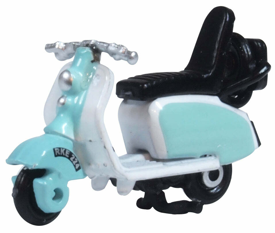 Oxford 76SC001 1:76 Scooter Blue and White 摩托車.淺藍+白