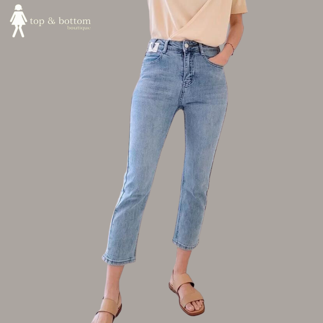 HIGH WAIST SKINNY ANKLE JEANS
