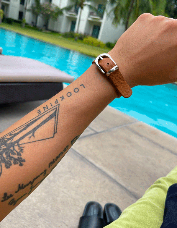 腰帶鉤皮革手鍊