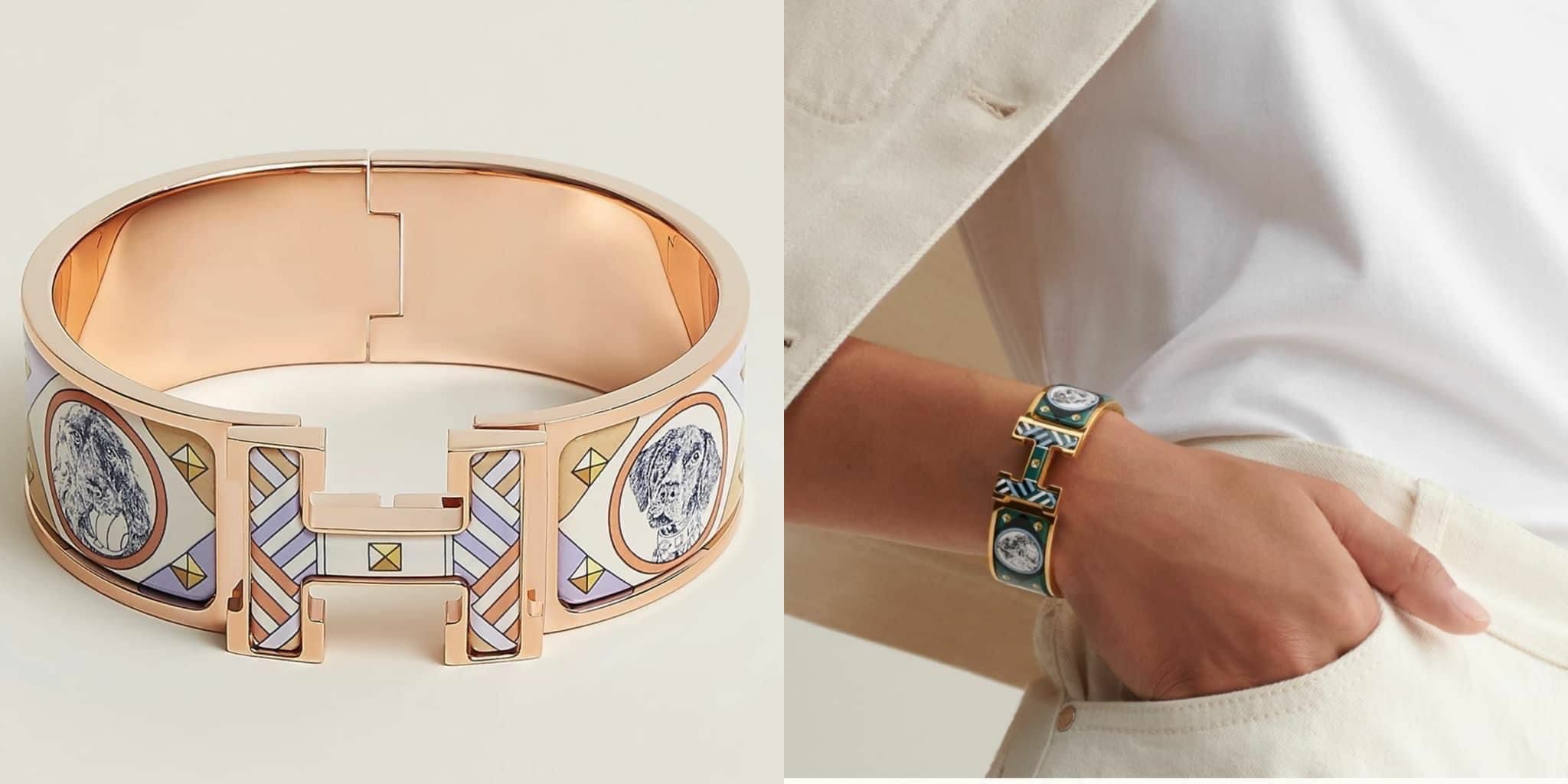 HERMES Clic CLAC H PM 粗款狗狗玫瑰金扣 B26-M