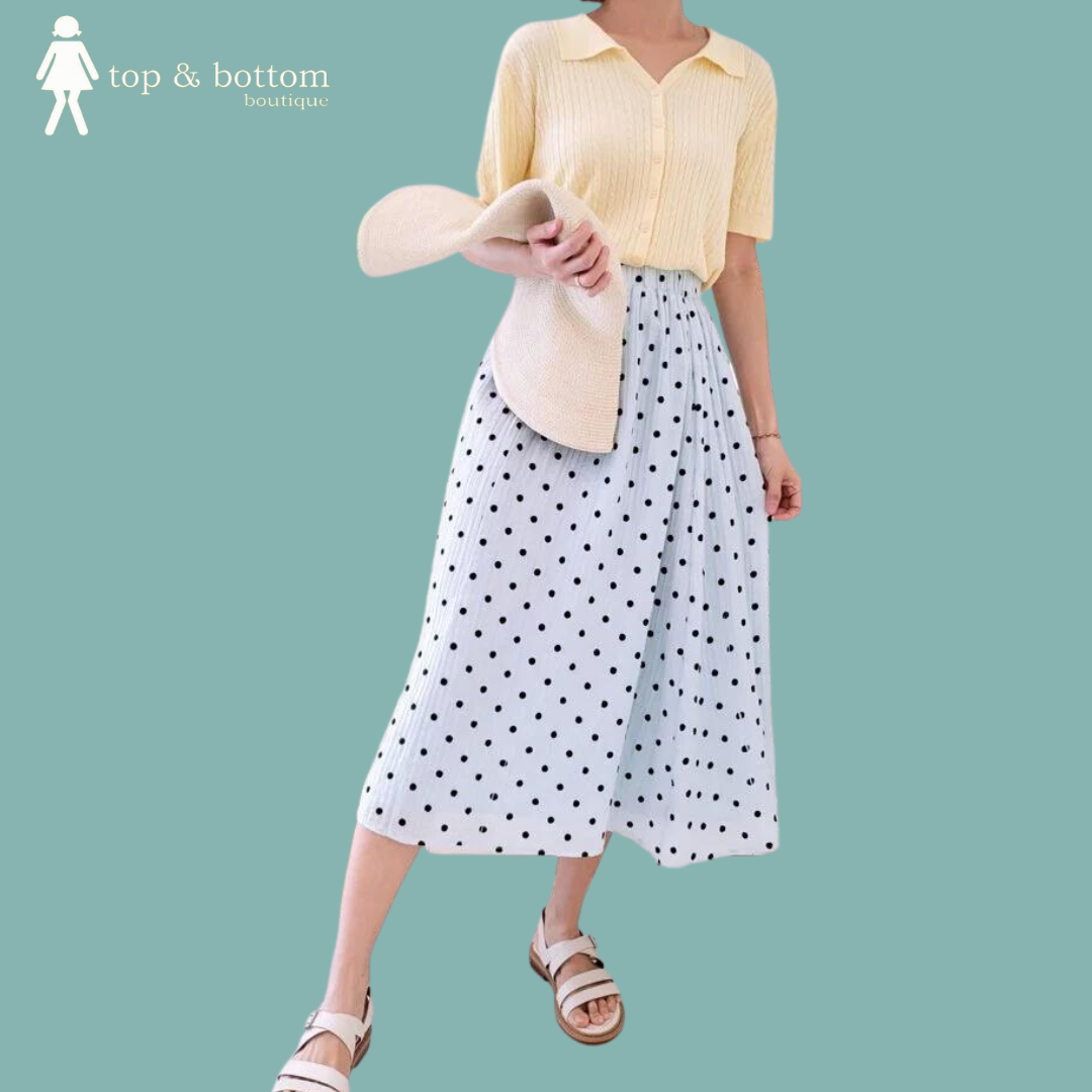 POLKA DOT FLARE SKIRT