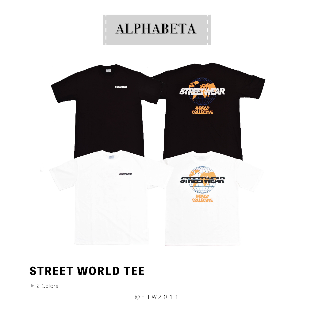 ☆ETW☆【EASY TO WEAR】自訂款 STREET WORLD TEE 短T