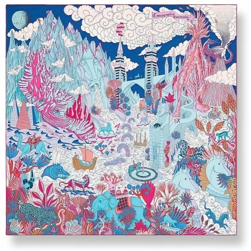 HERMES 90X90 絲巾 B51-M