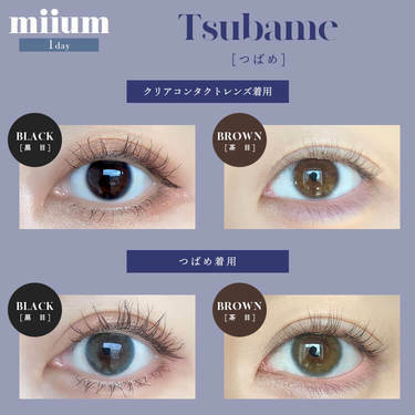 [防UV] miium 1 Day Tsubame 日拋有色彩妝隱形眼鏡｜每盒10片