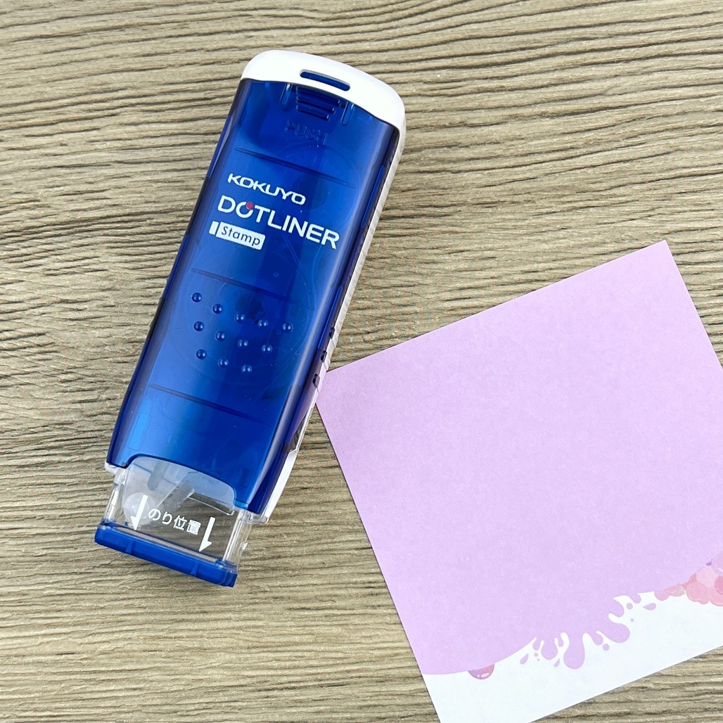 日本KOKUYO ． 印章式/拖曳式 DOTLINER 好黏便利貼 豆豆貼