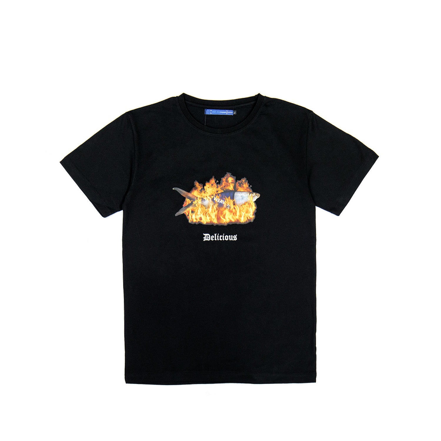 Fish Angels 火焰TEE - 黑