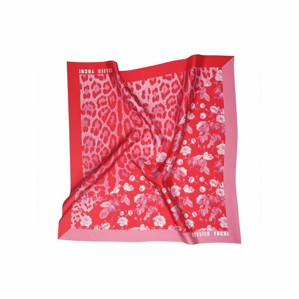 ATELIER YUCHI - 玫瑰與野豹絲巾