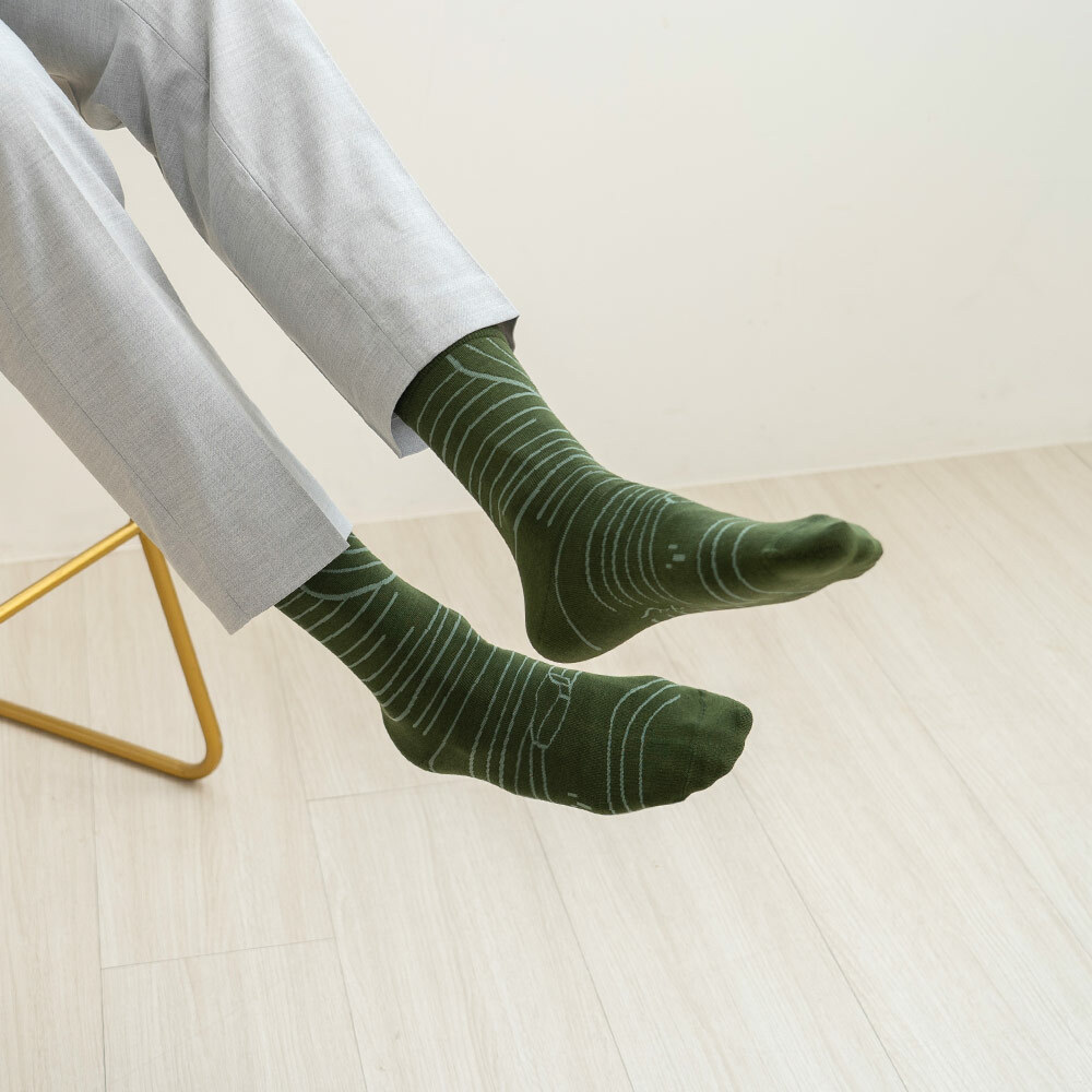 《寂寞枯山水》青苔綠-中筒-L〈除臭〉