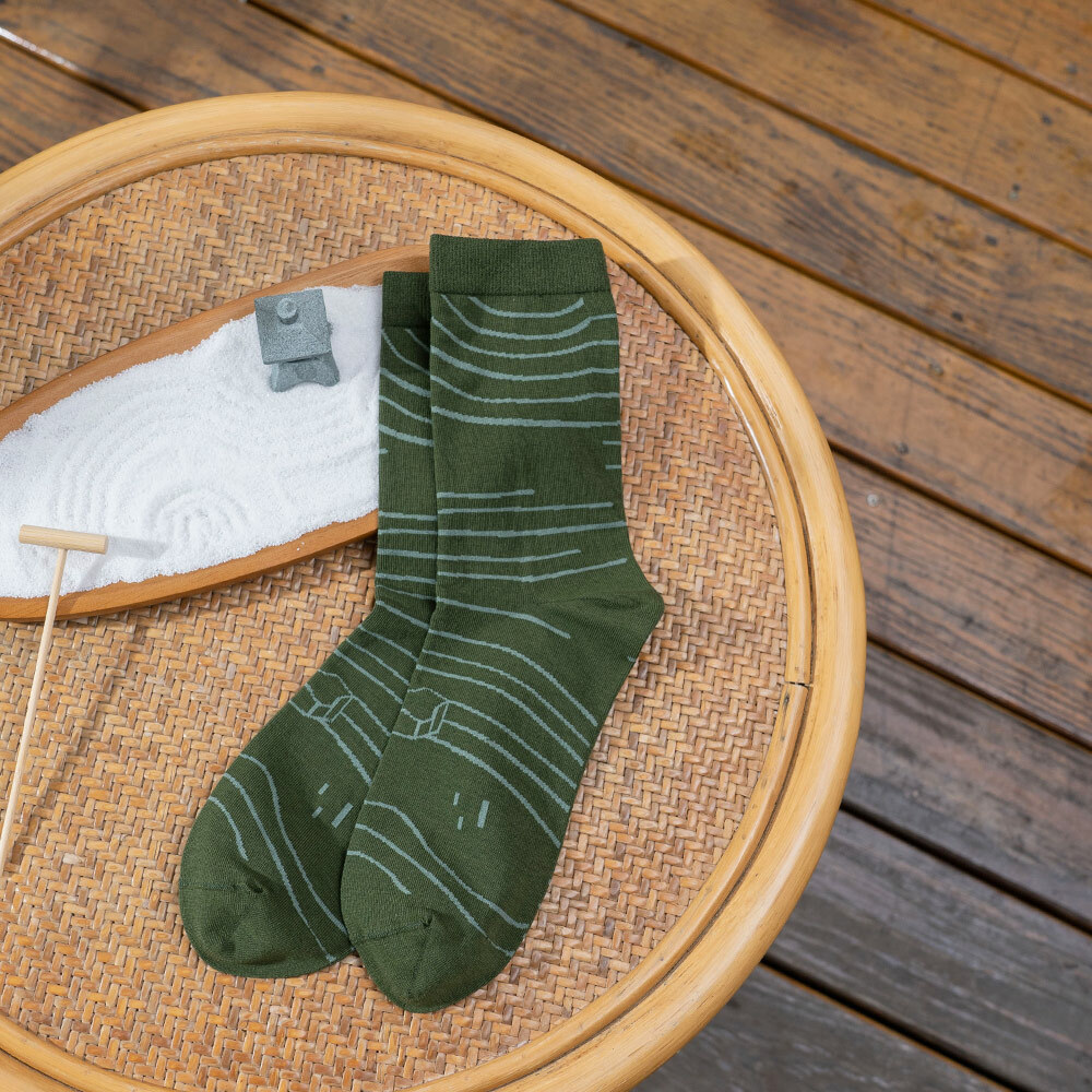 《寂寞枯山水》青苔綠-中筒-L〈除臭〉