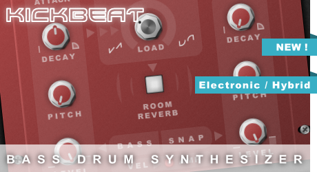 XHUN Audio KickBeat 混合式貝斯 / 鼓合成器虛擬樂器（序號下載版）