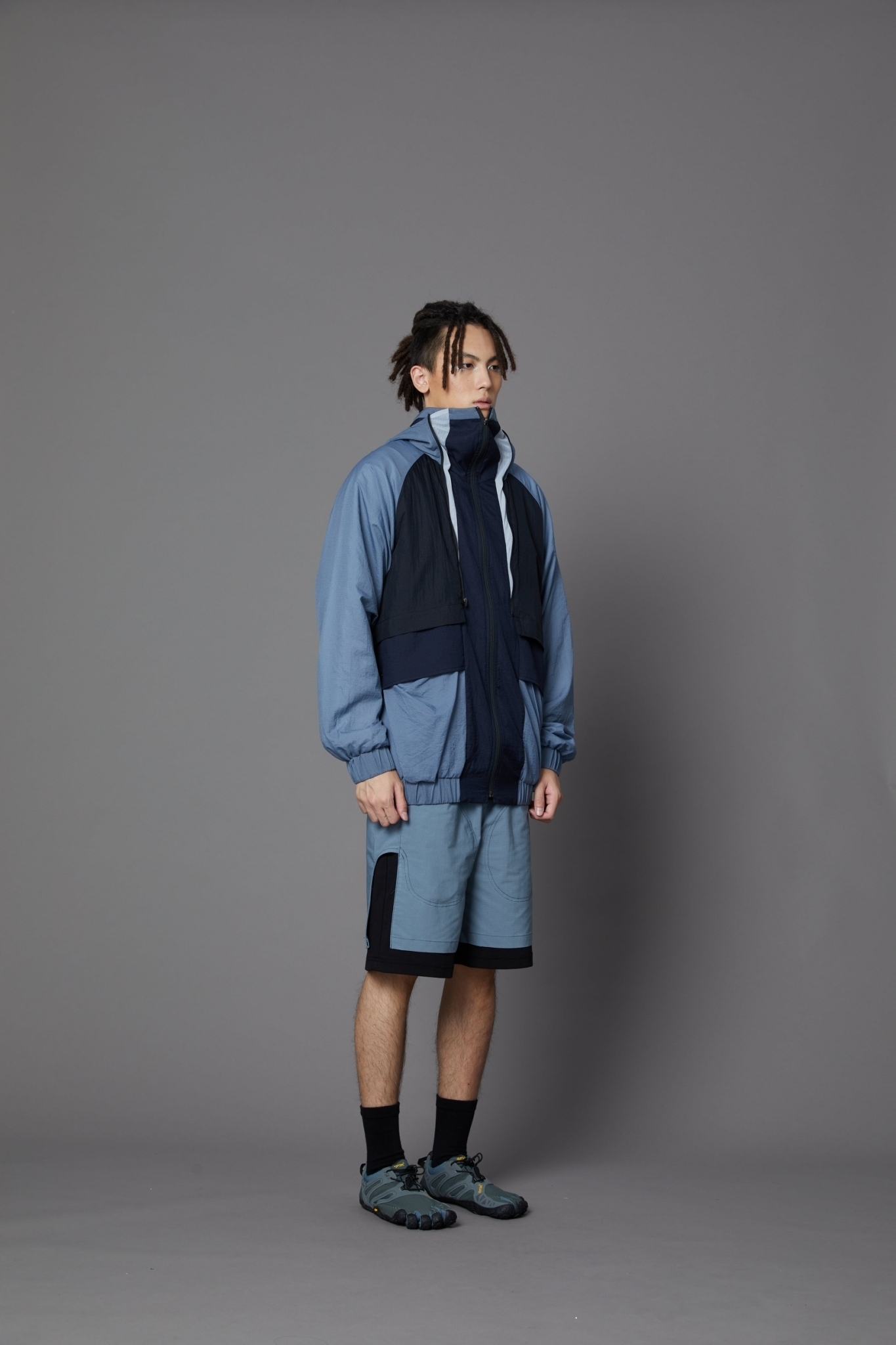 透氣抗菌夾克-淺藍