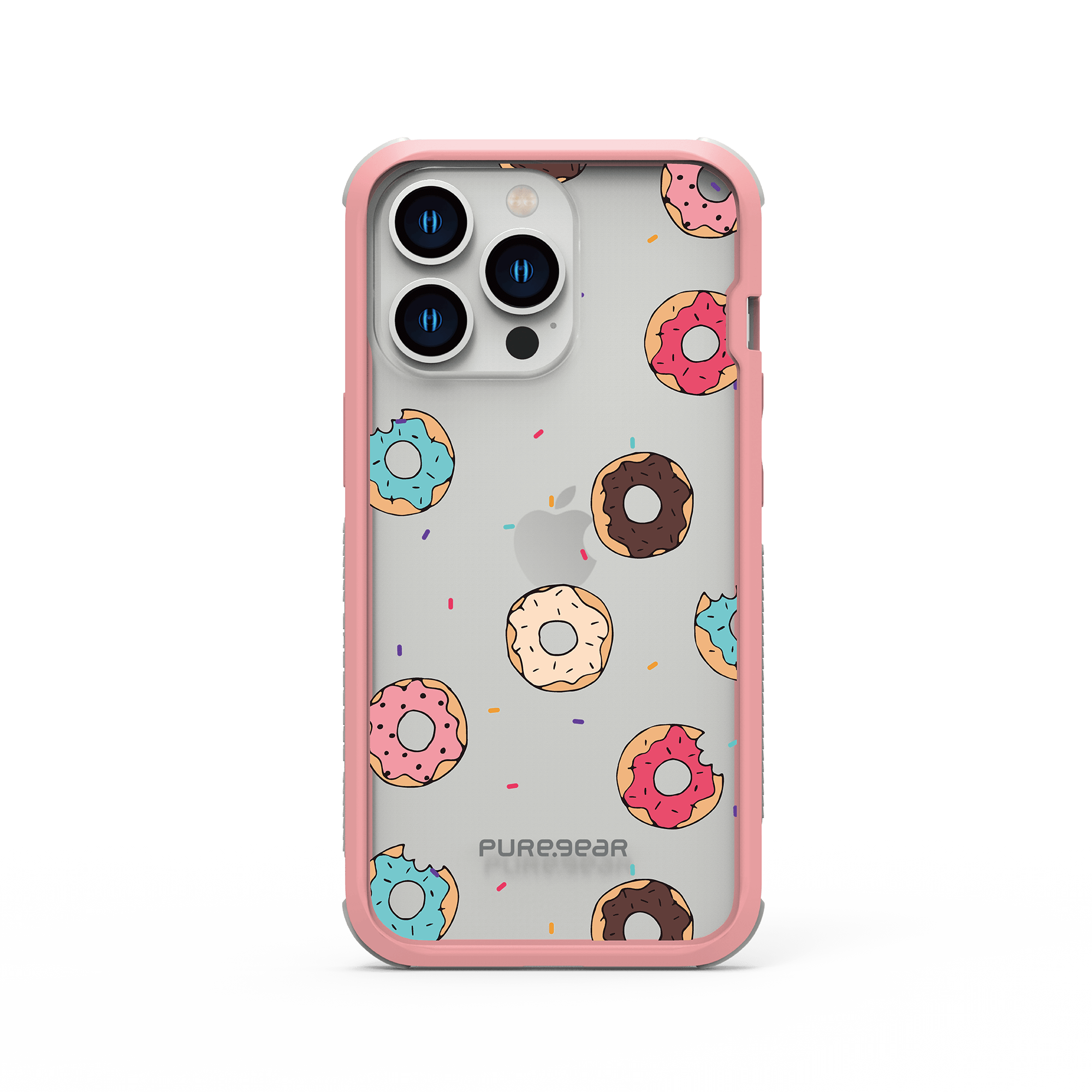 iPhone 13/12/11 輕坦克防摔手機殼 / 甜圈粉 (彩繪風格)