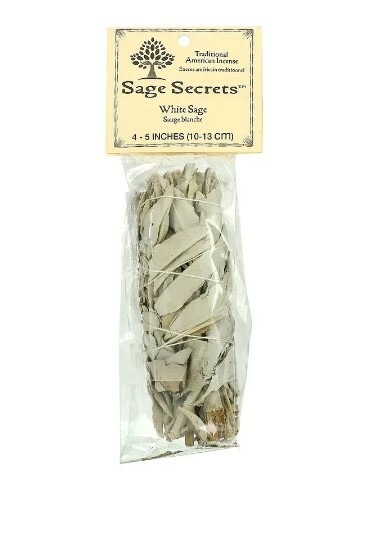 Sage Spirit, 傳統美國薰香，白色鼠尾草，1 根薰香棒，4-5 英寸（10-13 釐米）