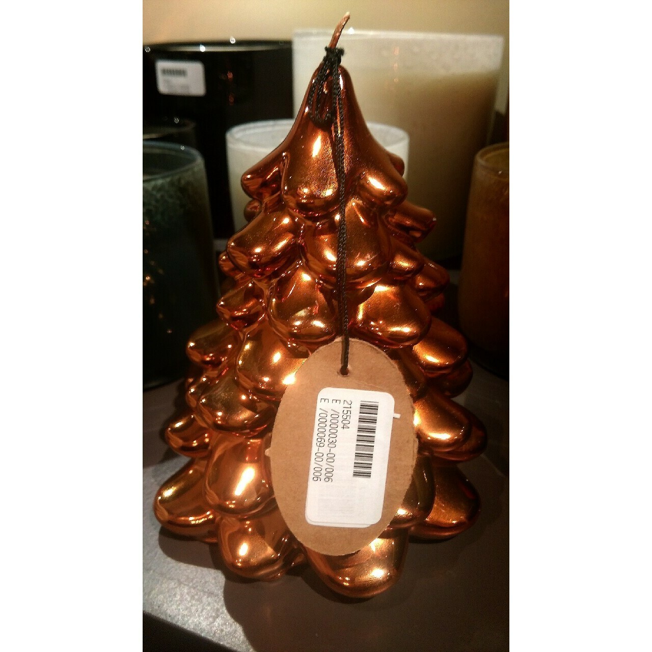 FANCY - 金屬光聖誕樹造型蠟燭