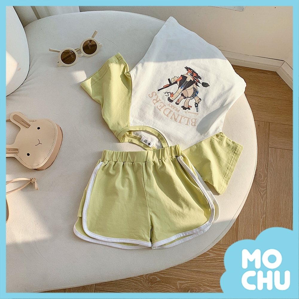 西裝小鵝短袖套裝