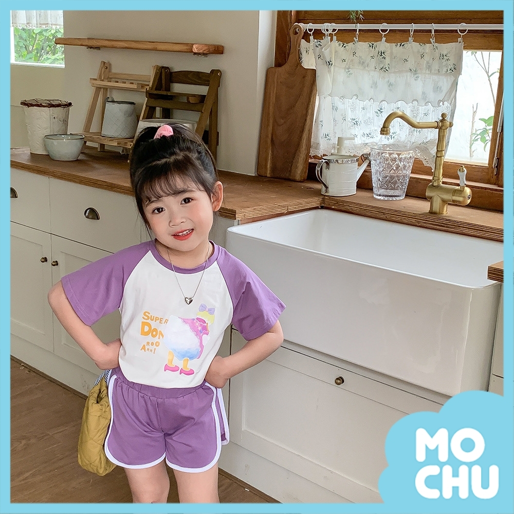 高貴小粉鴨短袖套裝